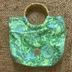 Lilly Pulitzer bamboo canvas Bag